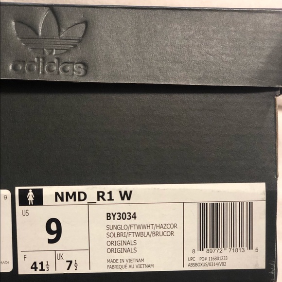 🛑 Adidas Women NMD_R1 W Sunglow BY3034  Size 9 - Picture 4 of 4